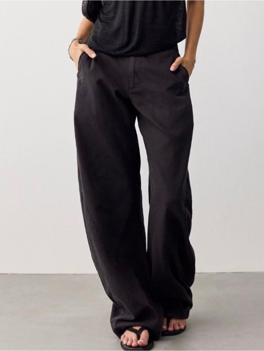 Free People Pleated Chino Trouser Pants